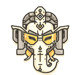 Vaastu AI logo — a mechanical Ganesha
